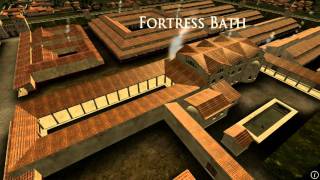 Animation of ancient Roman Fort in Caerleon Wales [upl. by Kalie]