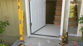 Jeld Wen Front Door Installation  Really crappy products and craftsmanship PART 1 [upl. by Nahtnamas29]