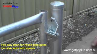 Gate Latch 2 way for round pipe and square [upl. by Yarvis]