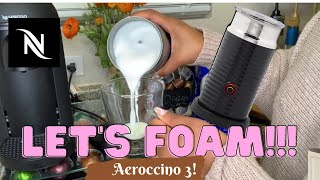 How To Foam Milk With Aeroccino 3 Make Coffee With Foam Tips amp Tricks  Easy Foamed Latte Recipe [upl. by Toiboid312]