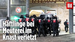 Gefängnismeuterei Polizei stürmt Knast in Thüringen  JVA Untermaßfeld [upl. by Bej]